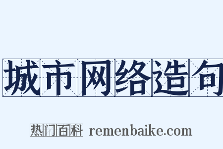城市网络造句是什么意思的图片
